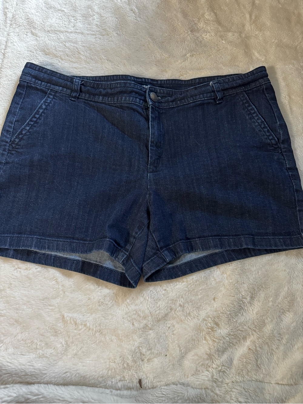 Liz Claiborne Dark Indigo Denim Shorts